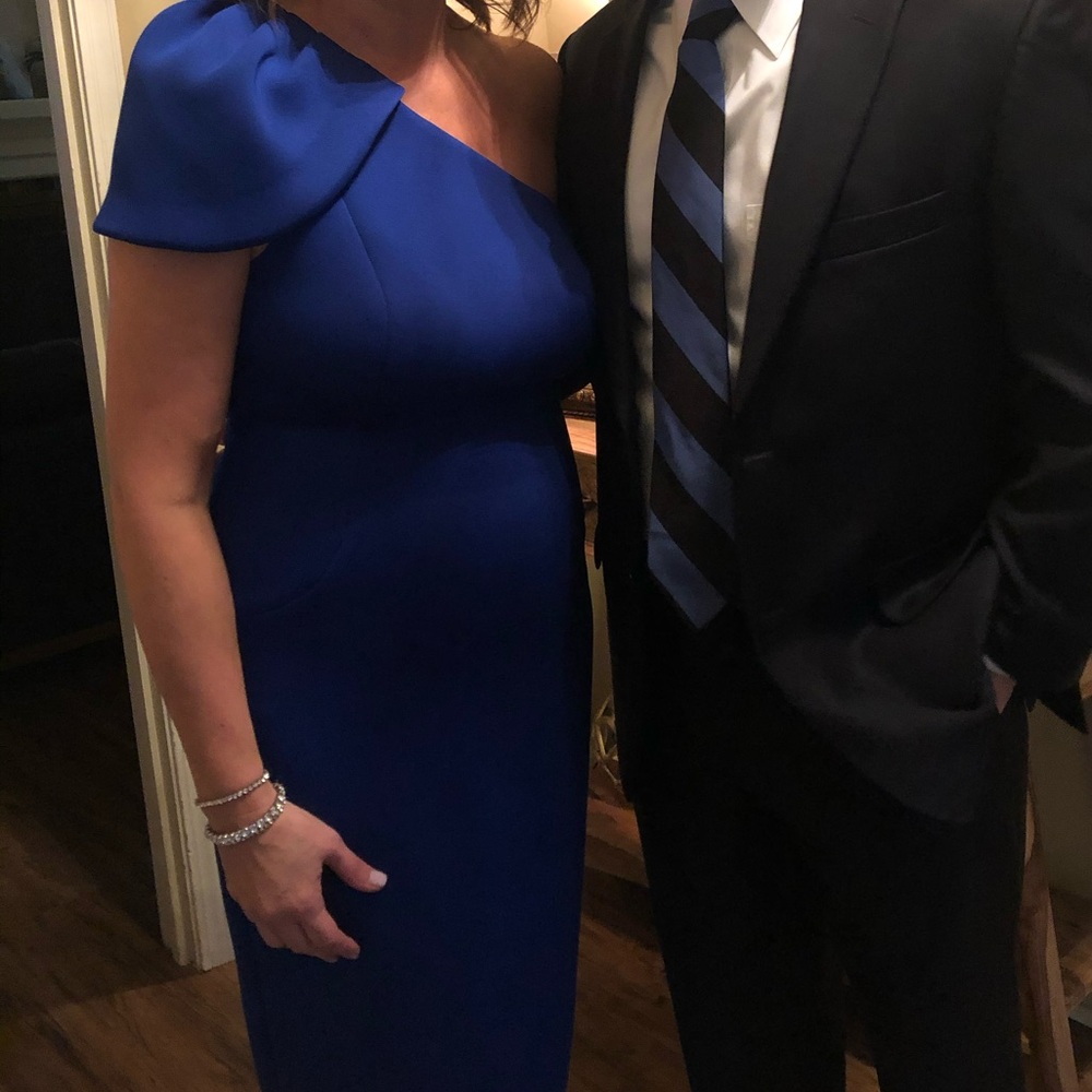 Royal blue cocktail dress - Picture 4 of 4